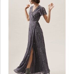 Anthropologie BHLDN 14 Plymouth wrap dress